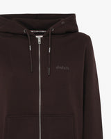 Felpa zip con cappuccio donna