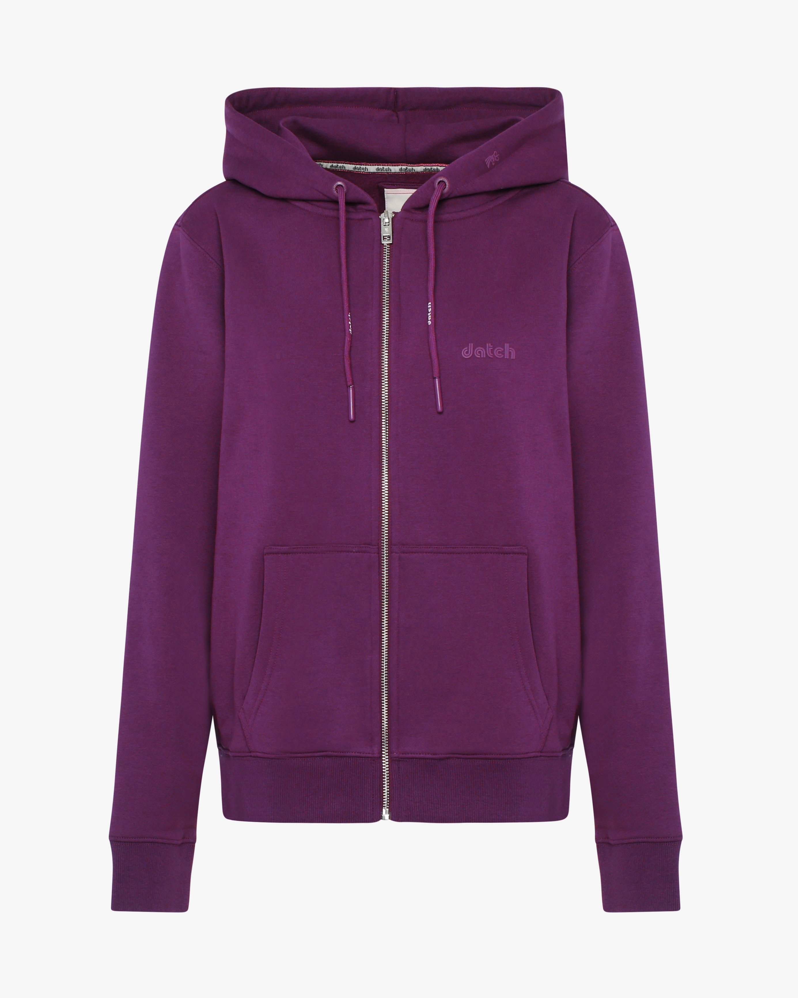 Felpa zip con cappuccio donna