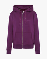 Felpa zip con cappuccio donna