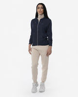 Felpa zip con cappuccio donna