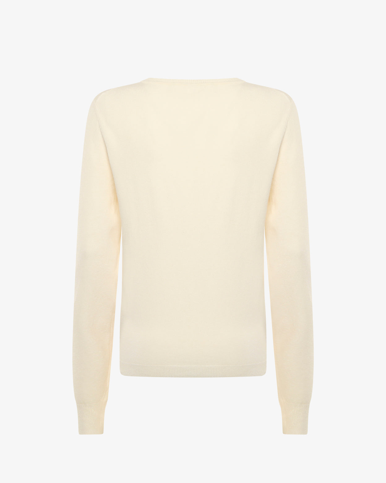 Maglia girocollo con collo a costine