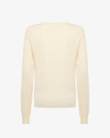 Maglia girocollo con collo a costine