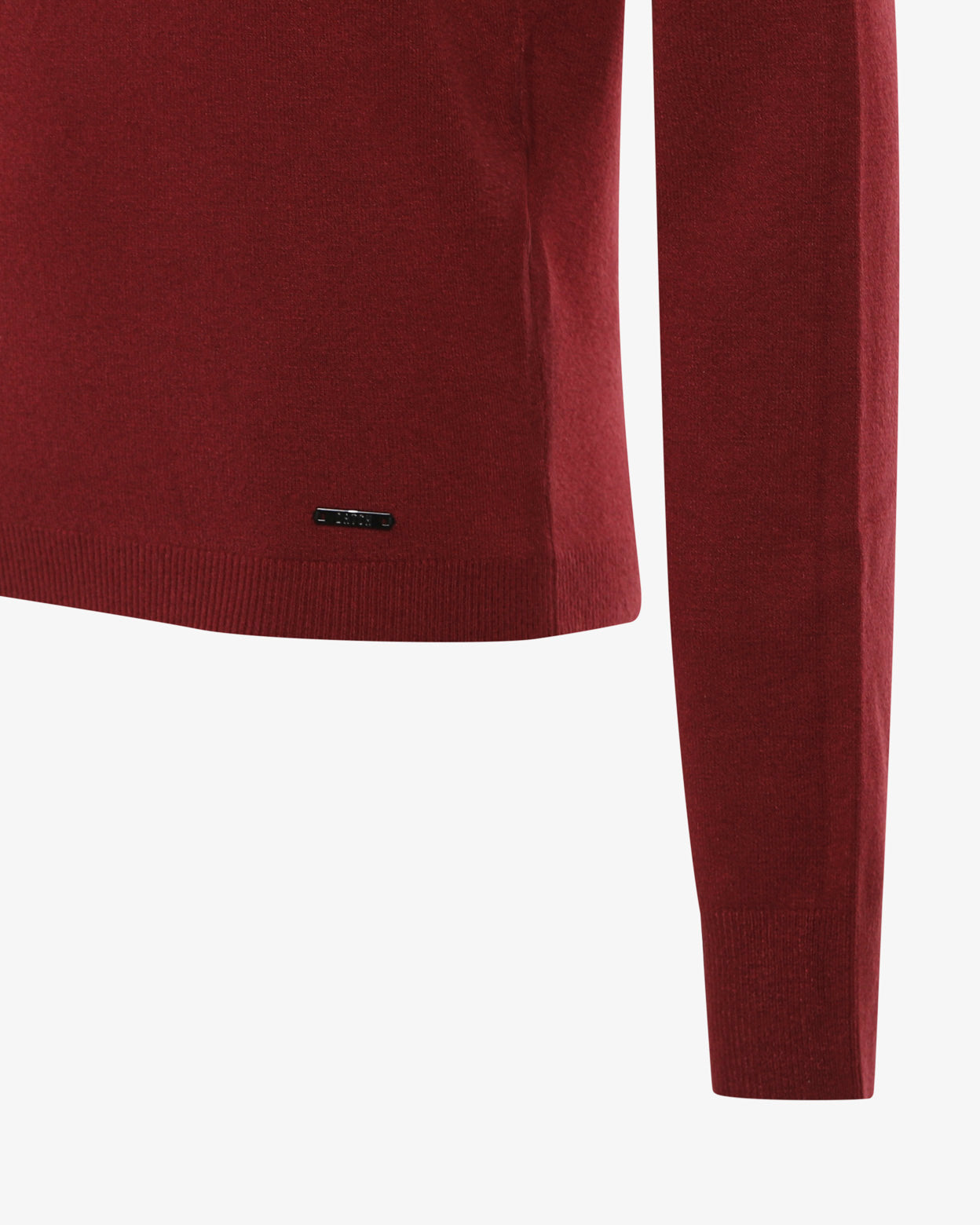 Maglia girocollo con collo a costine