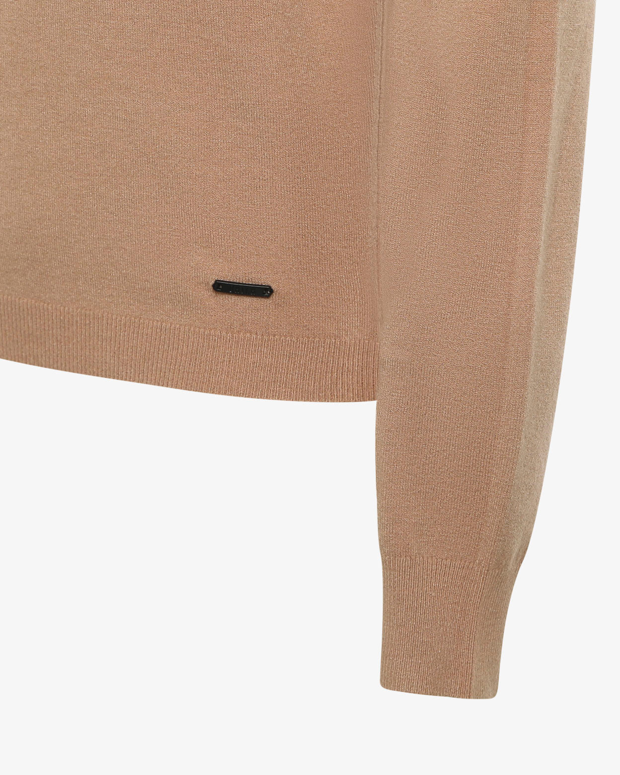 Maglia girocollo con collo a costine