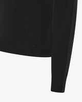 Maglia girocollo con collo a costine