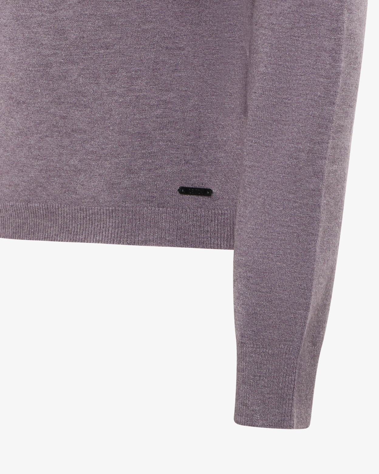 Maglia girocollo con collo a costine