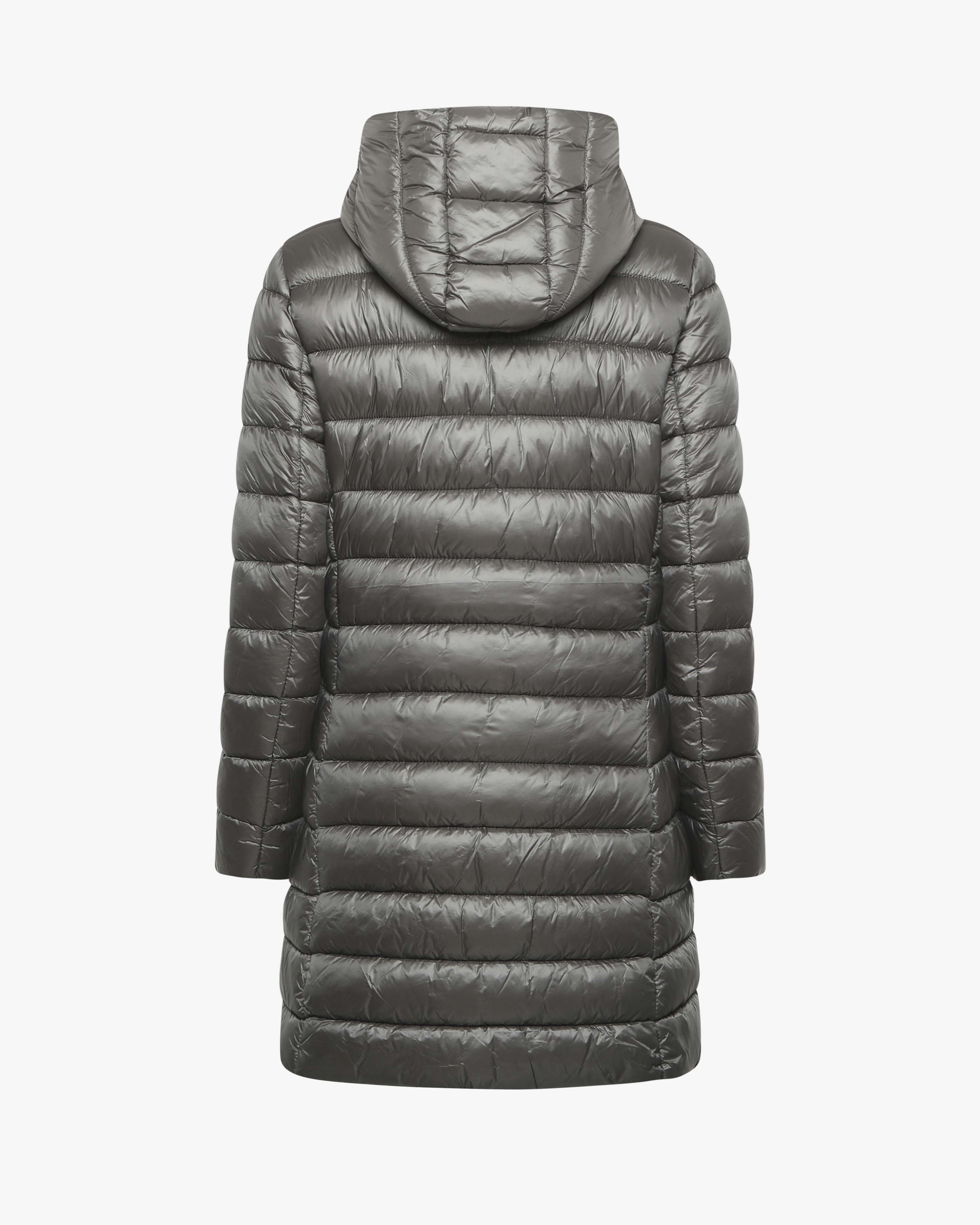 Giubbotto lungo con cappuccio