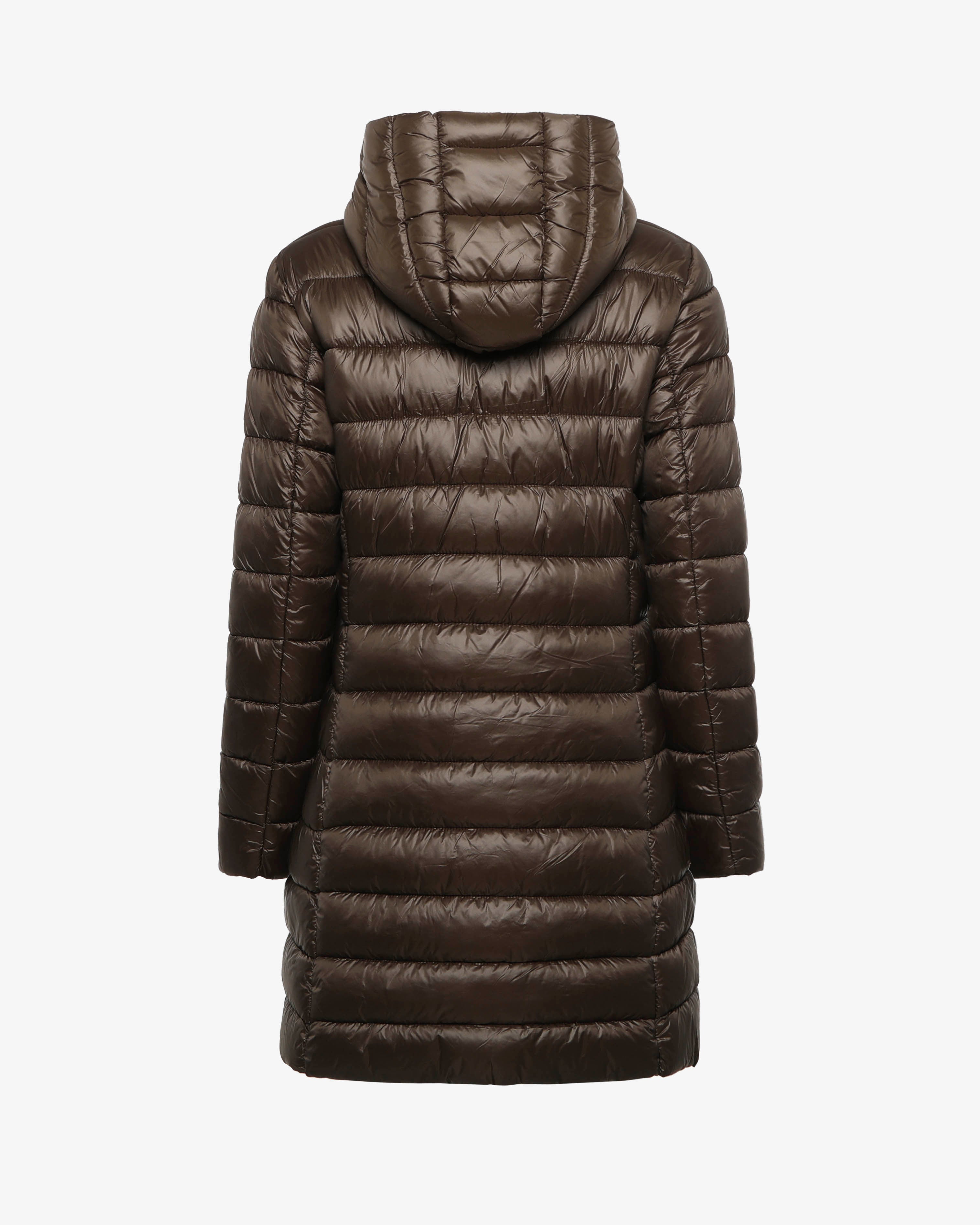 Giubbotto lungo con cappuccio