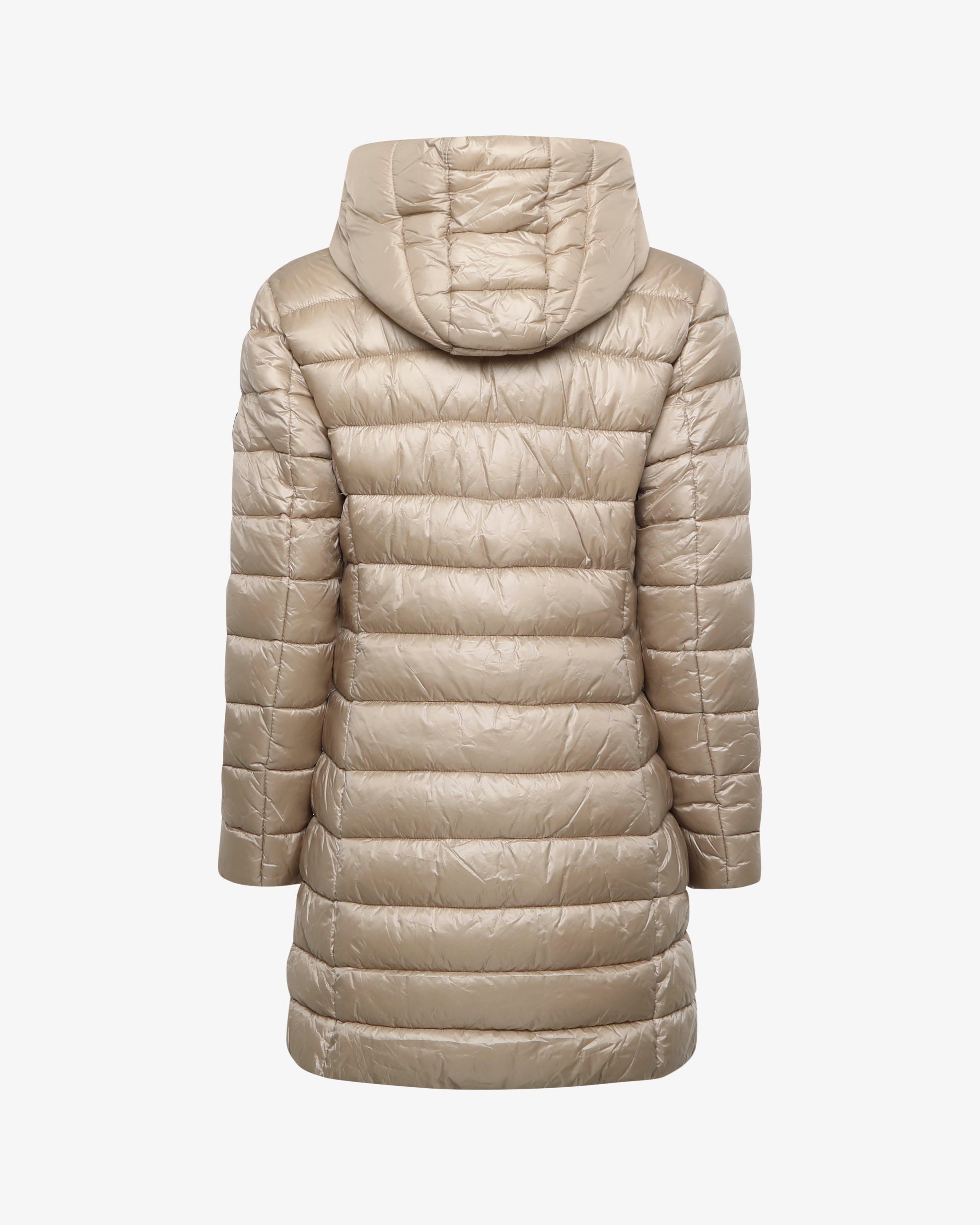 Giubbotto lungo con cappuccio