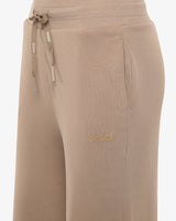 Pantalone felpa a gamba larga