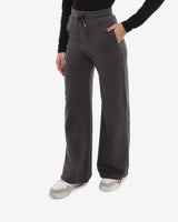 Pantalone felpa a gamba larga