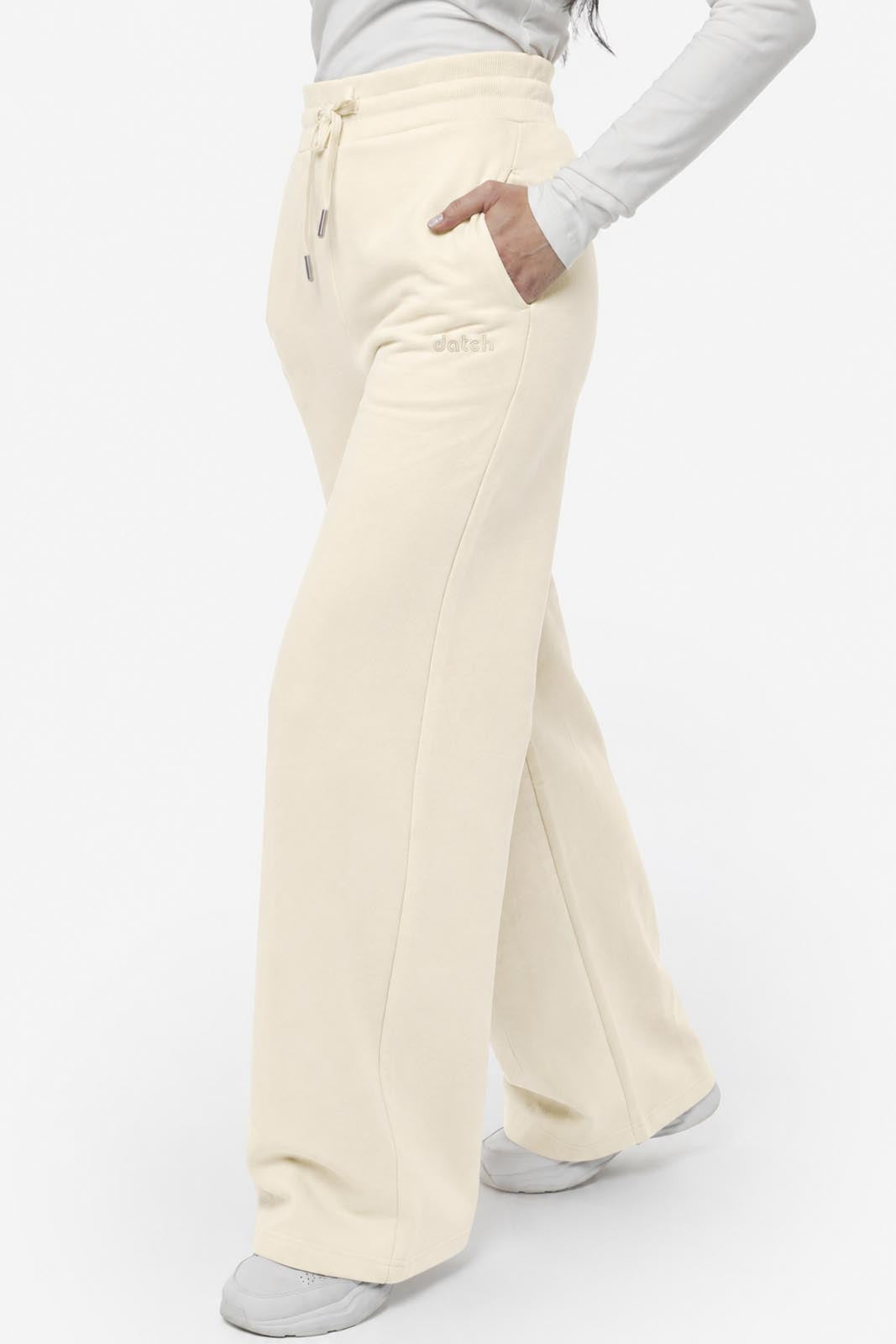 Pantalone felpa a gamba larga