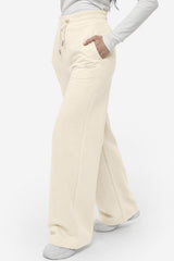 Pantalone felpa a gamba larga