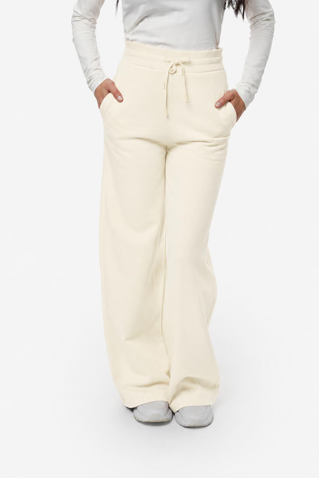 Pantalone felpa a gamba larga