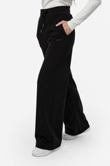 Pantalone felpa a gamba larga