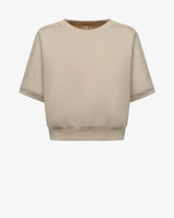 Felpa Maniche Cropped