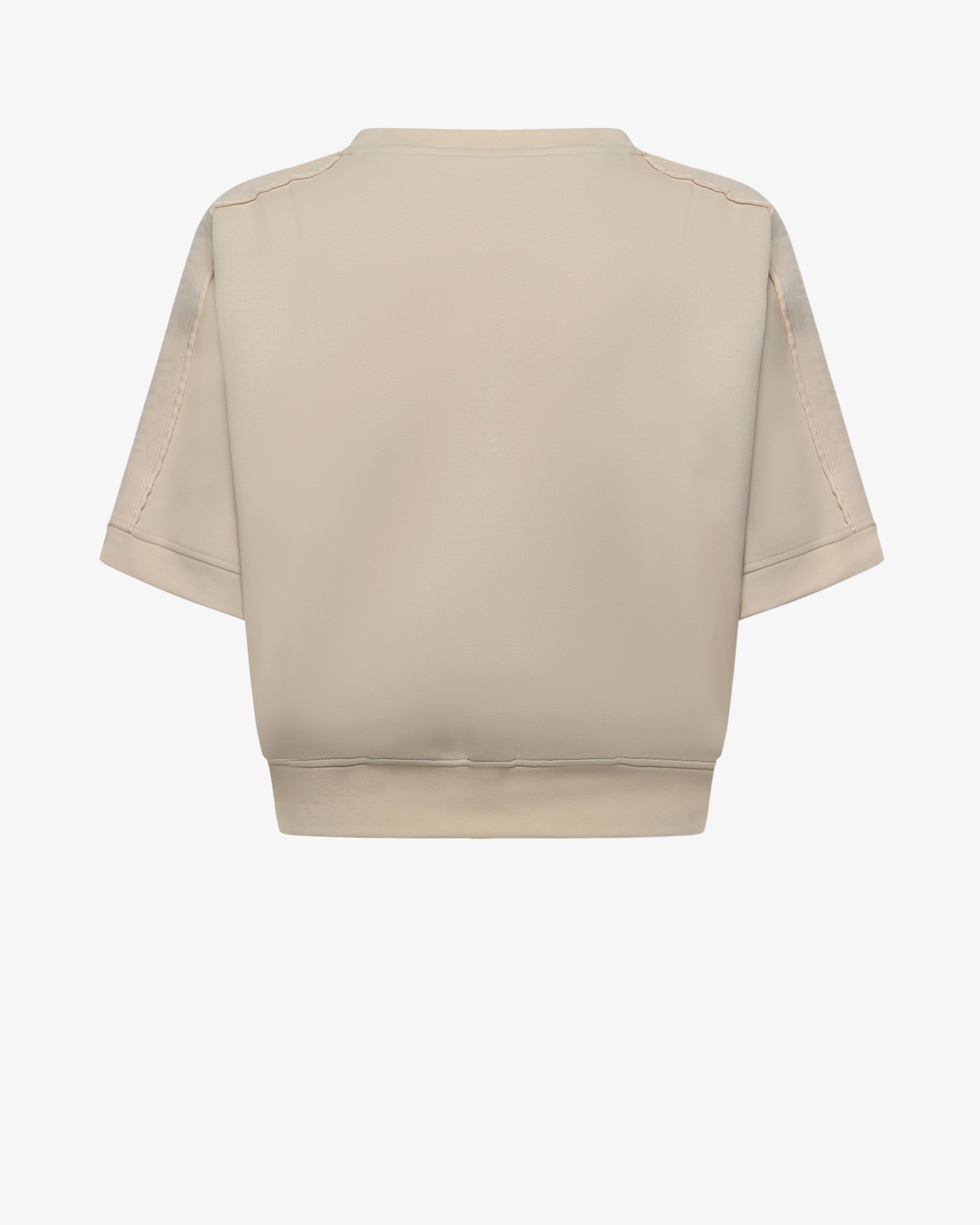 Felpa Maniche Cropped