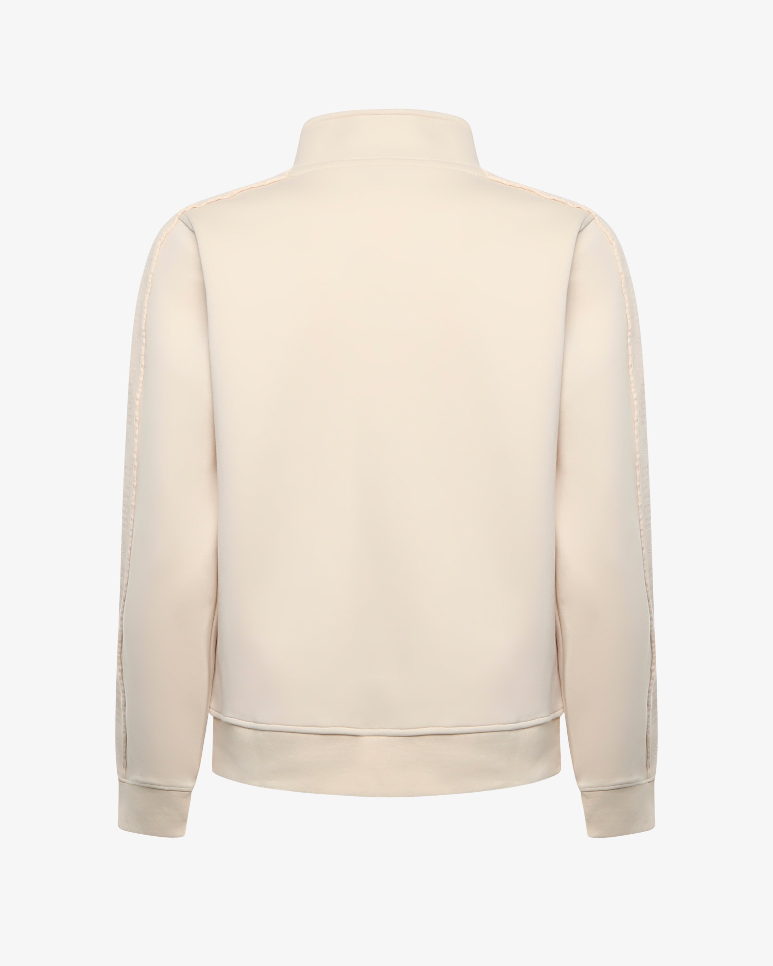 Felpa con zip e mezzo collo