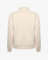 Felpa con zip e mezzo collo