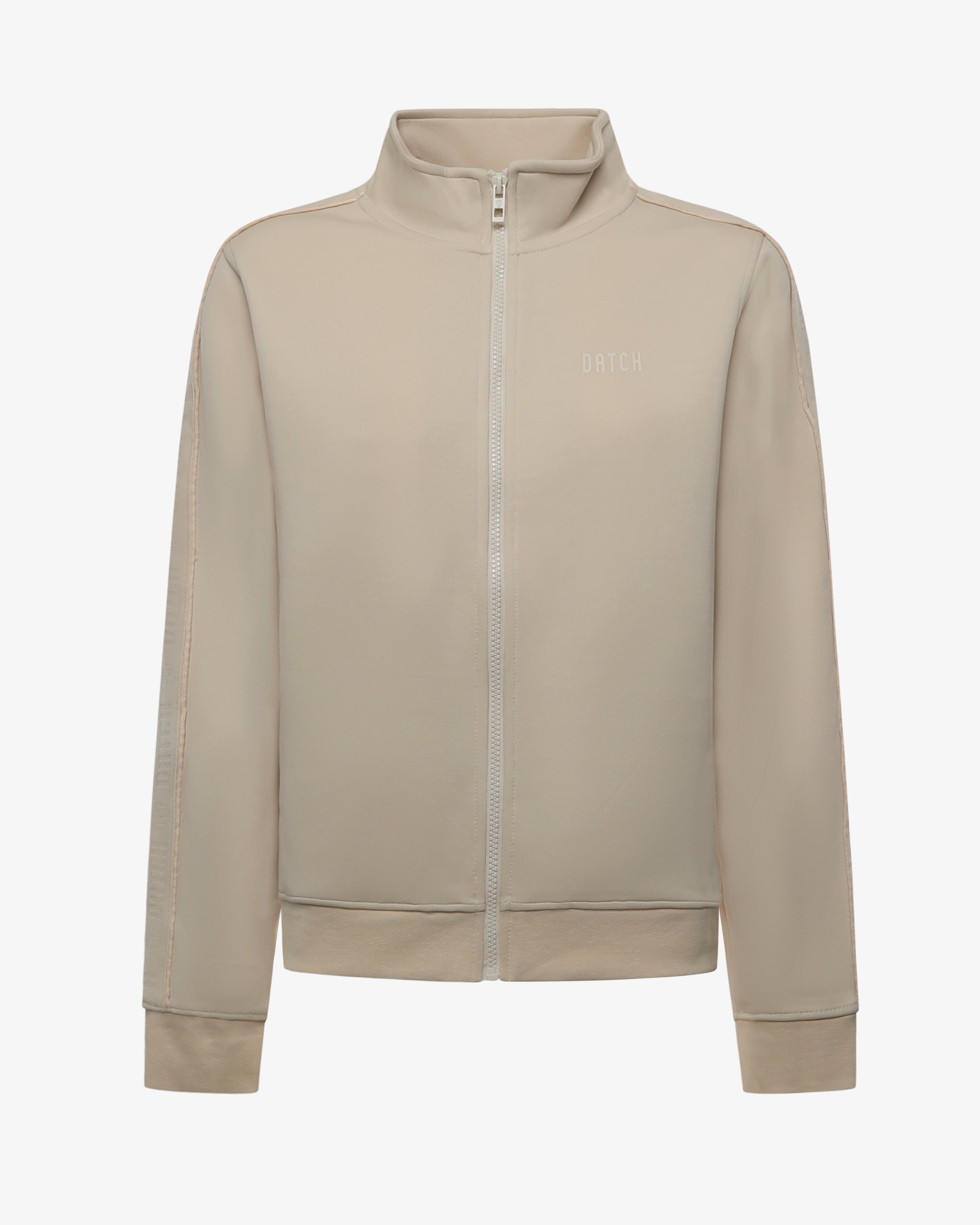 Felpa con zip e mezzo collo