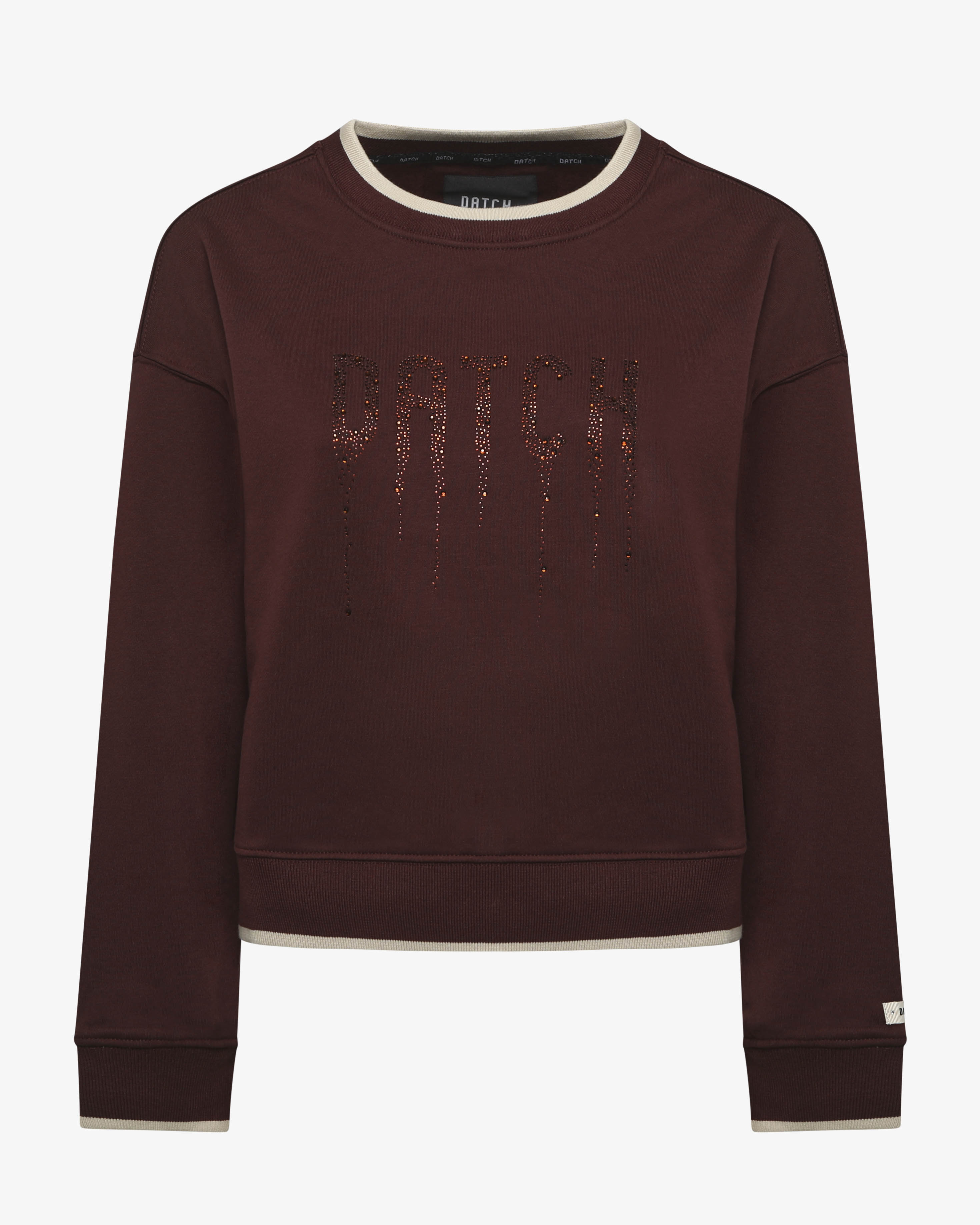 Felpa over con girocollo