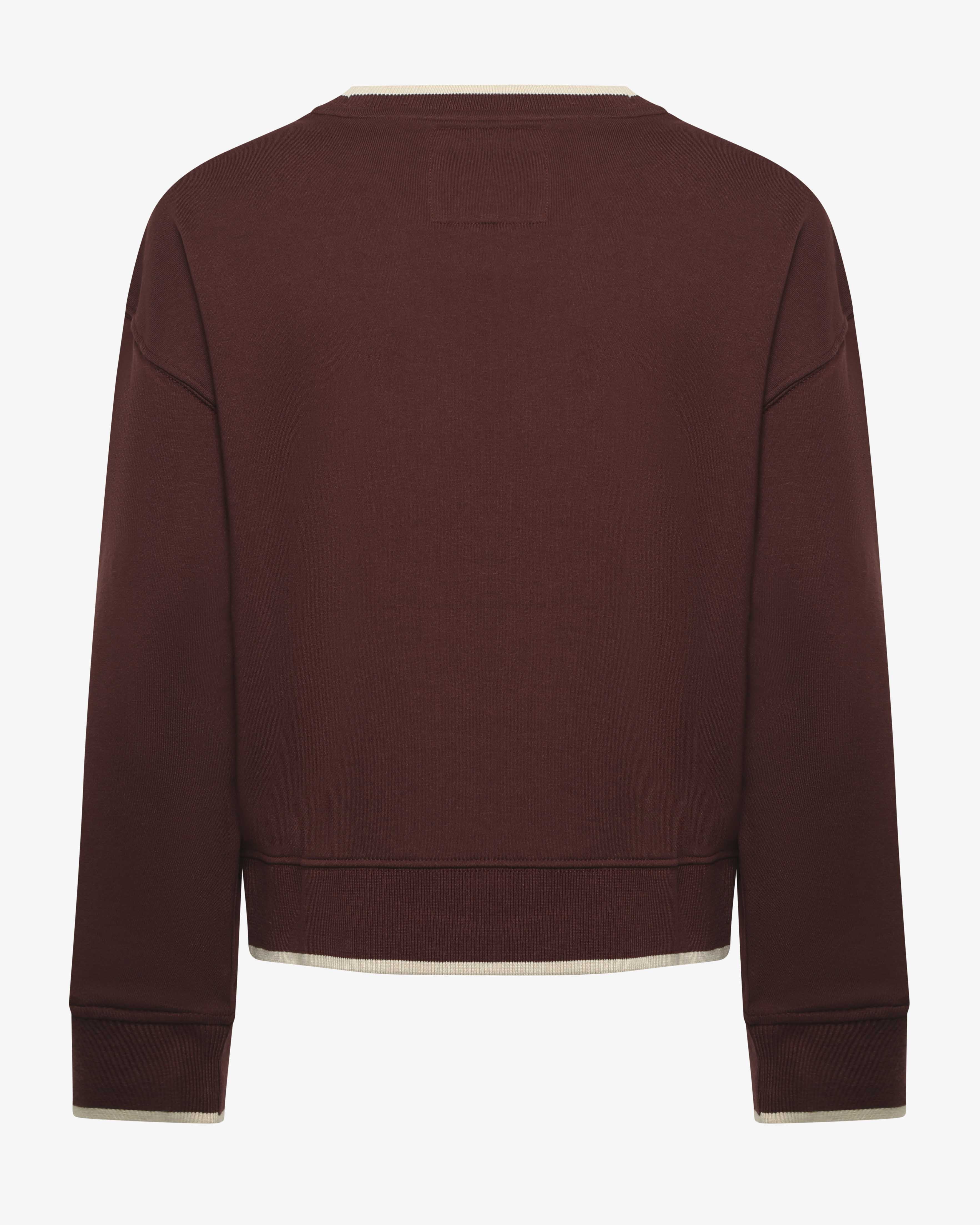 Felpa over con girocollo