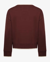 Felpa over con girocollo