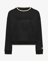 Felpa over con girocollo