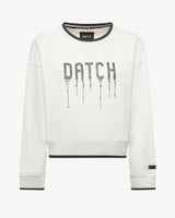 Felpa over con girocollo