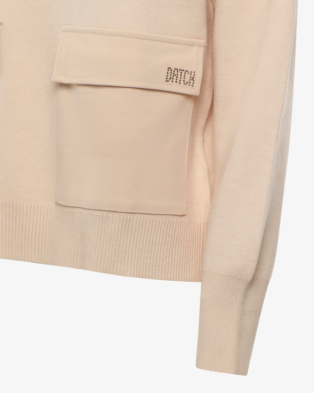 Maglia con zip e tasconi