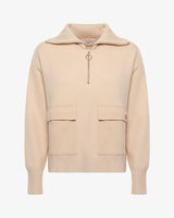 Maglia con zip e tasconi