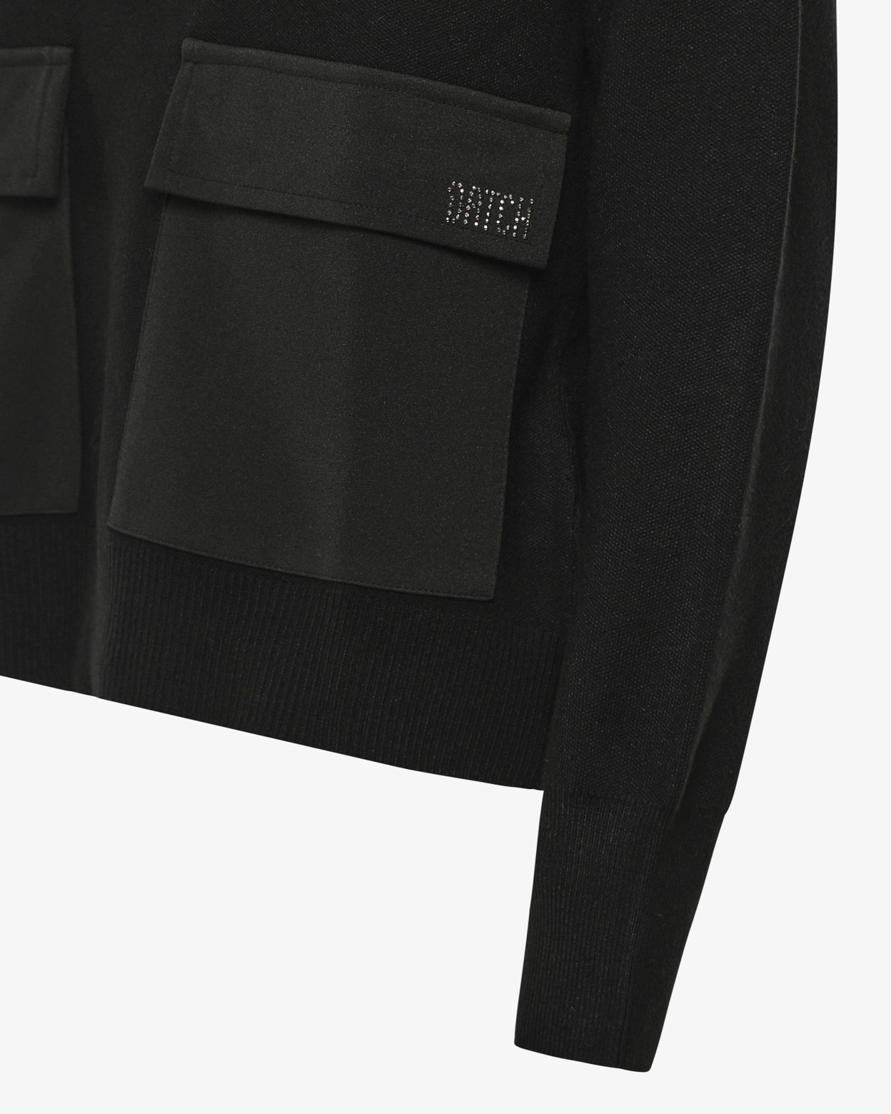 Maglia con zip e tasconi