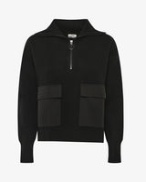 Maglia con zip e tasconi