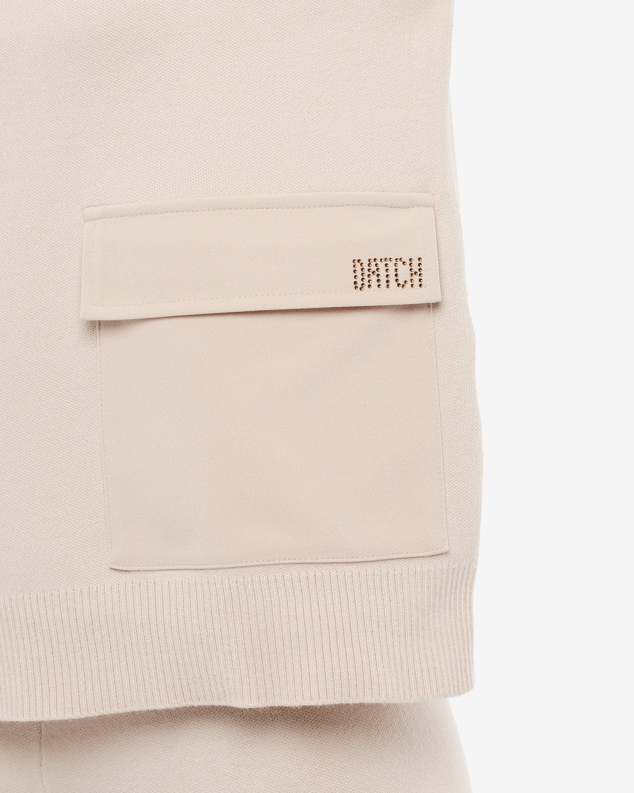 Maglia con zip e tasconi