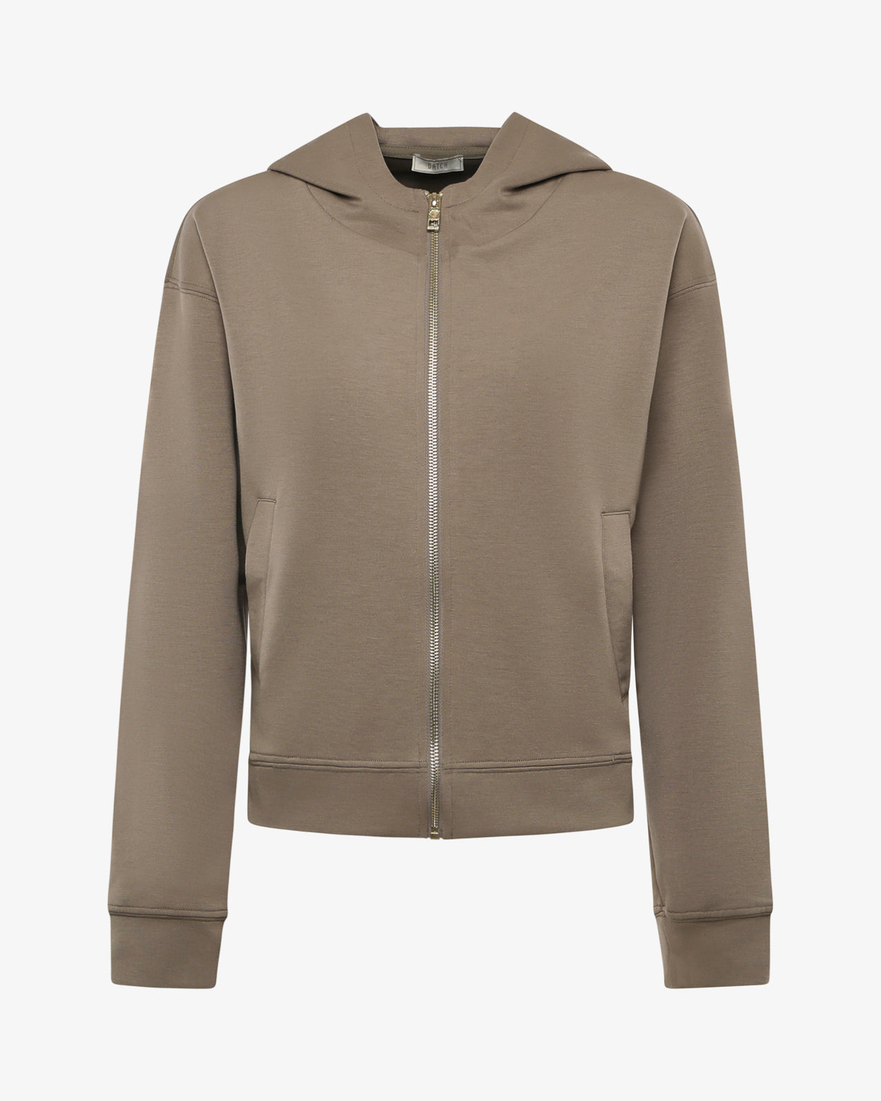 Felpa con cappuccio e zip scuba
