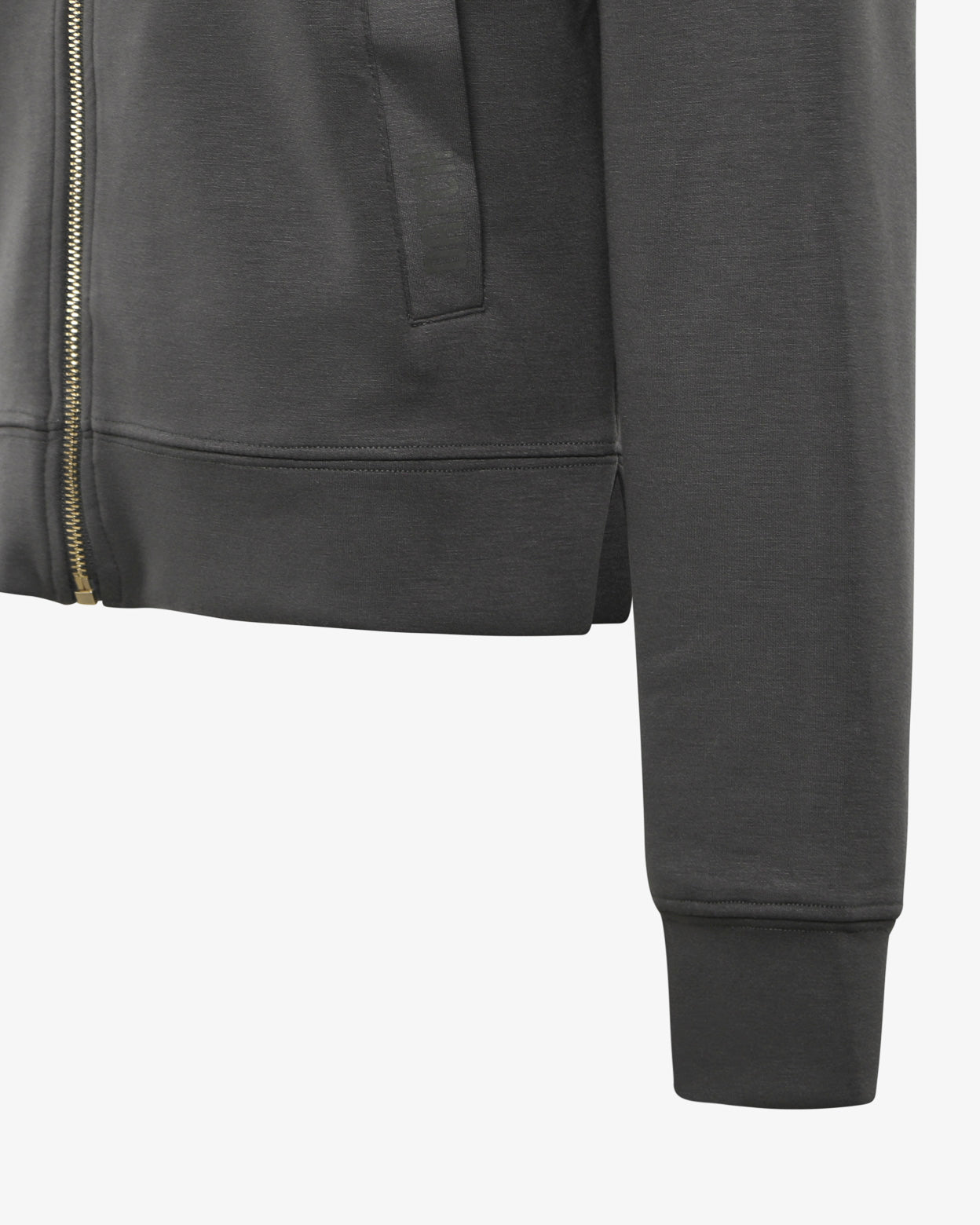 Felpa con cappuccio e zip scuba