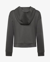 Felpa con cappuccio e zip scuba