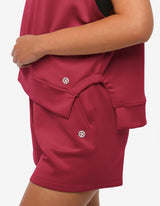 Gilet in felpa con cappuccio