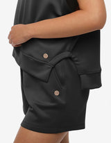 Gilet in felpa con cappuccio