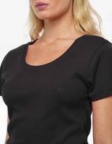 T-shirt taglio slim in cotone stretch