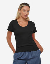 T-shirt taglio slim in cotone stretch