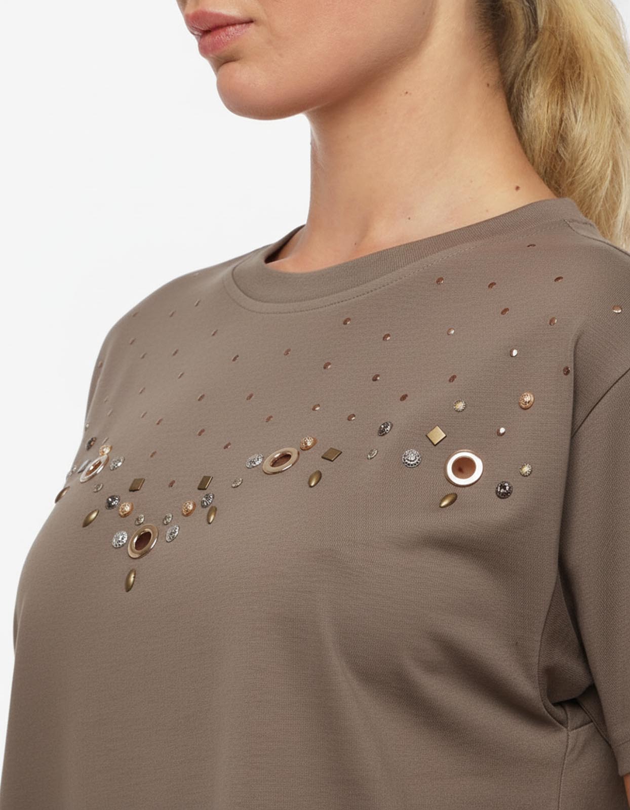 T-shirt forata in Cotone