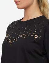 T-shirt forata in Cotone
