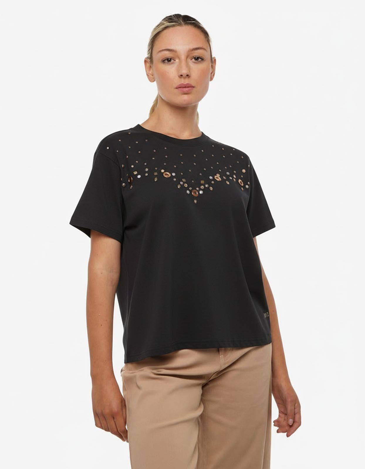 T-shirt forata in Cotone