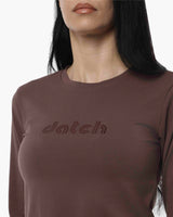 T-shirt a maniche lunghe con stampa mylar