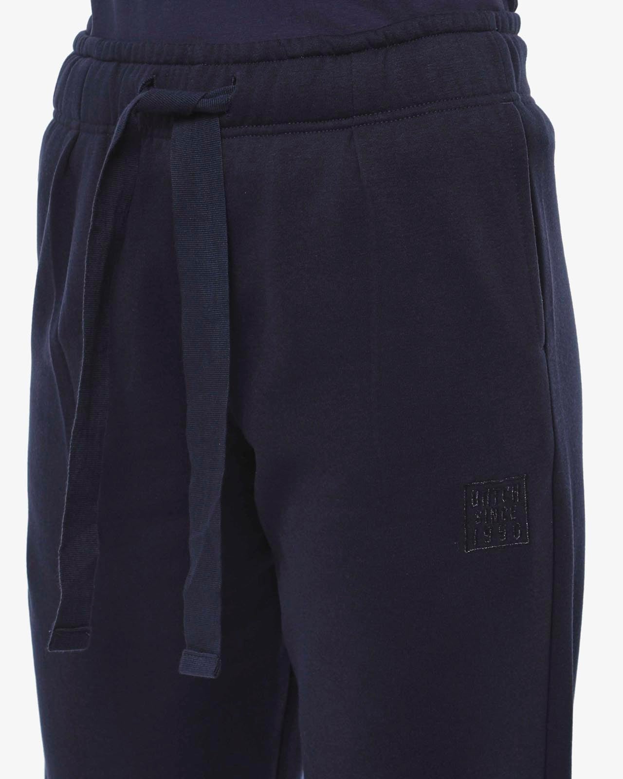 Pantaloni in felpa barrel con ricamo
