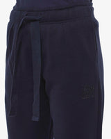 Pantaloni in felpa barrel con ricamo