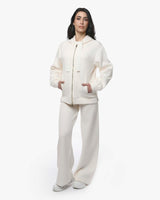Felpa con cappuccio e zip in interlock