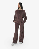 Felpa girocollo raglan in ciniglia
