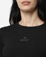 T-shirt a maniche lunghe con strass